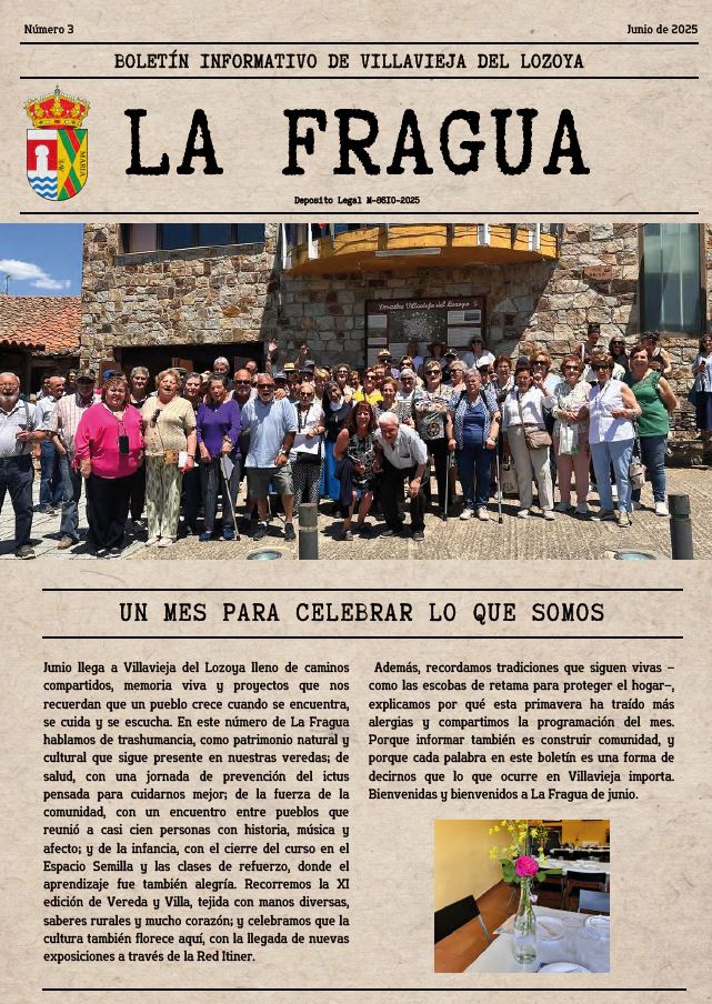 Boletín informativo LA FRAGUA, junio 2025
