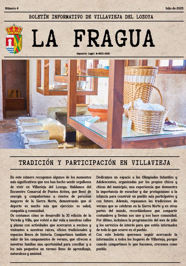 Boletín informativo LA FRAGUA, julio 2025