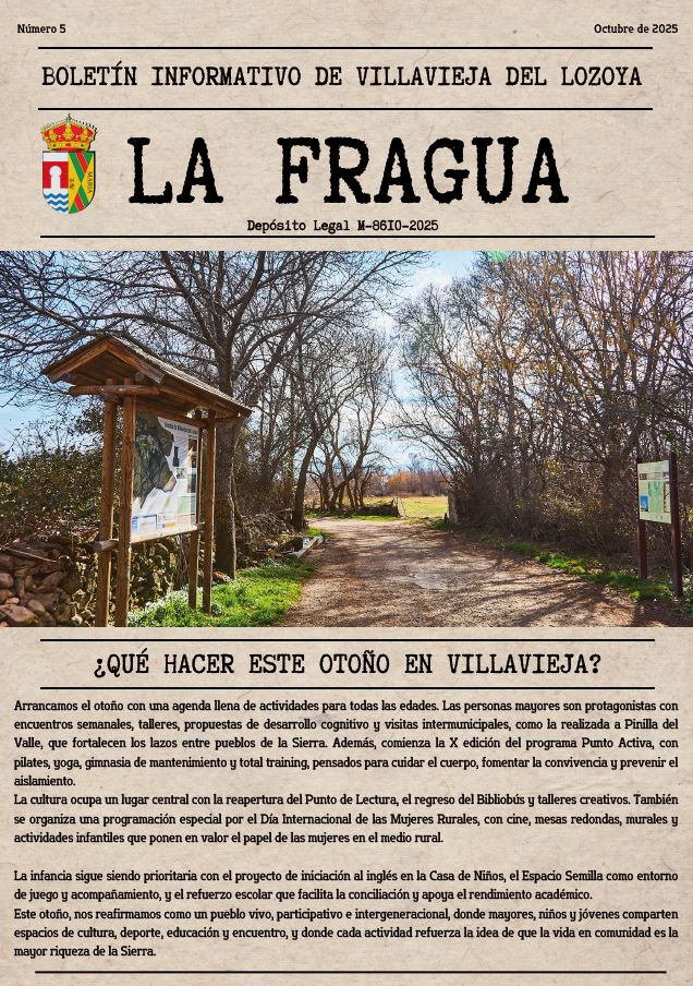 Boletín informativo LA FRAGUA, octubre 2025