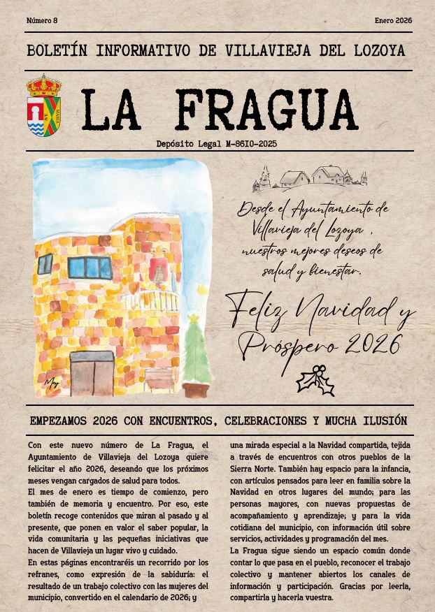 Boletín informativo LA FRAGUA, enero 2026
