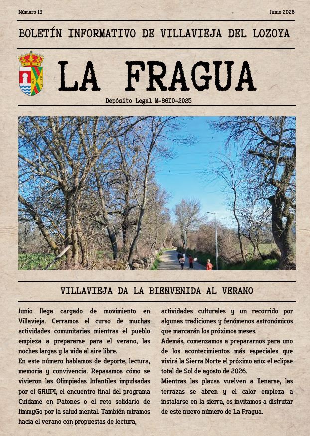 Boletín informativo LA FRAGUA, junio 2026