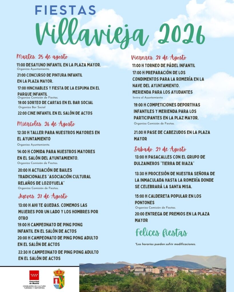Fiestas Villavieja 2026