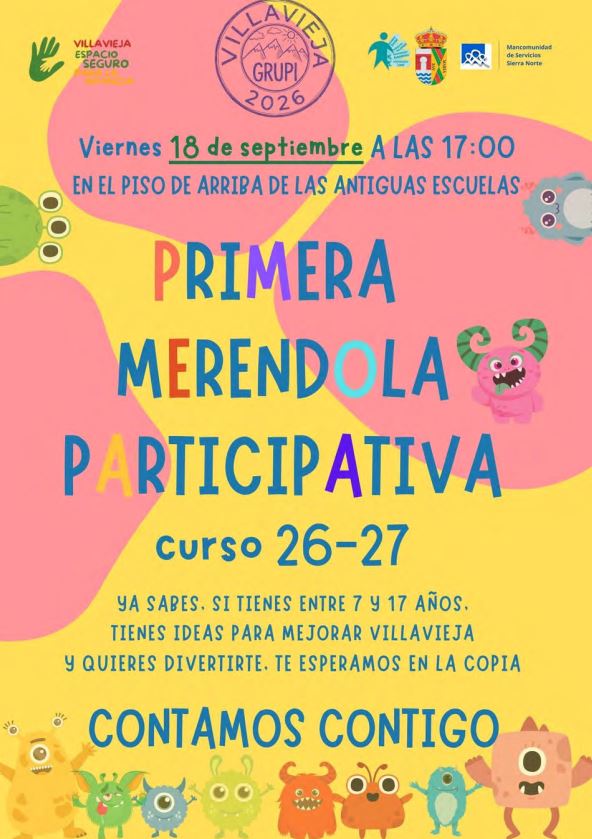 Primera merendola participativa, curso 2026/27