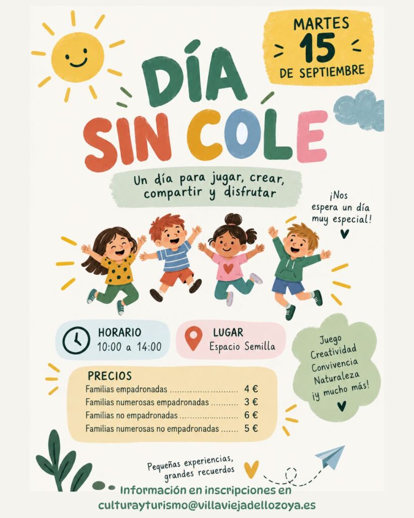 Día sin cole, martes 15 de septiembre